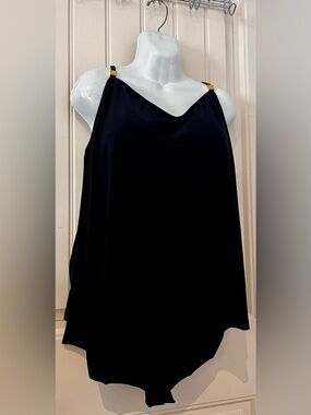 Magicsuit Women's Black padeed one piece slimming  swim drees size 14